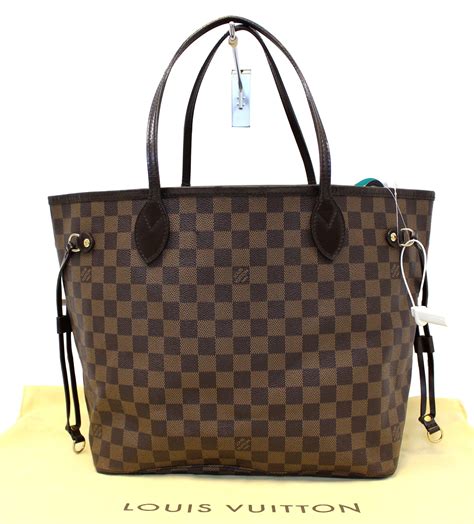 louis vuitton damier ebene neverfull mm tote bag|louis vuitton damier neverfull bag.